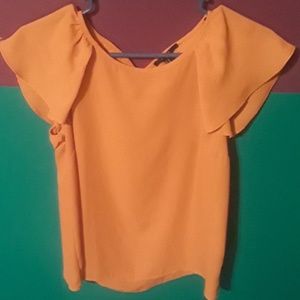 Yellow Forever 21 blouse.